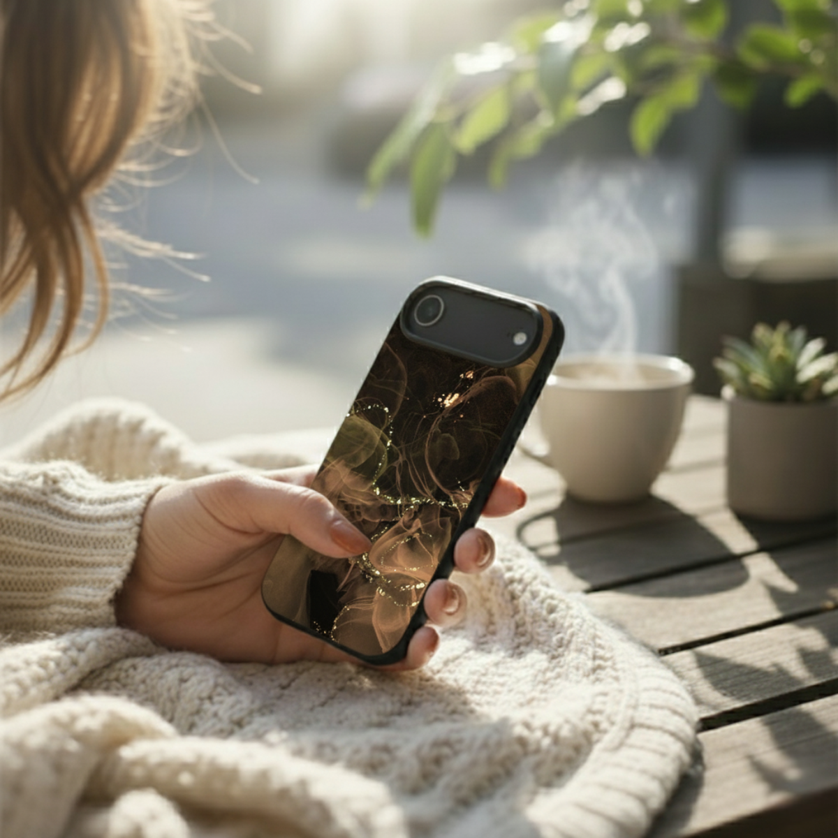 Golden Marble iPhone Cover