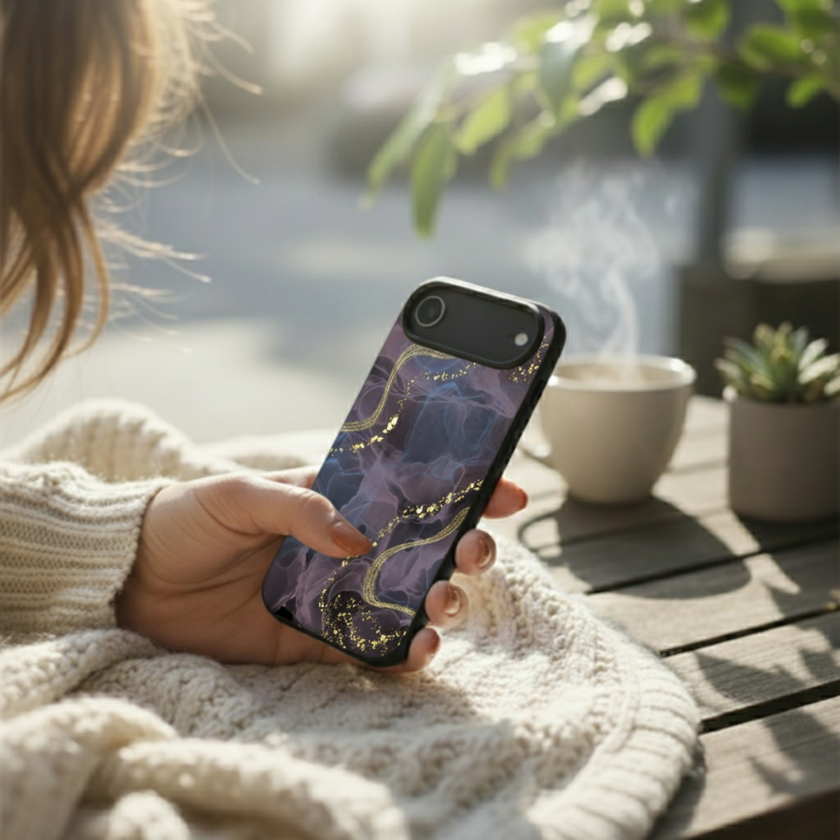 Ink Marble iPhone Cover