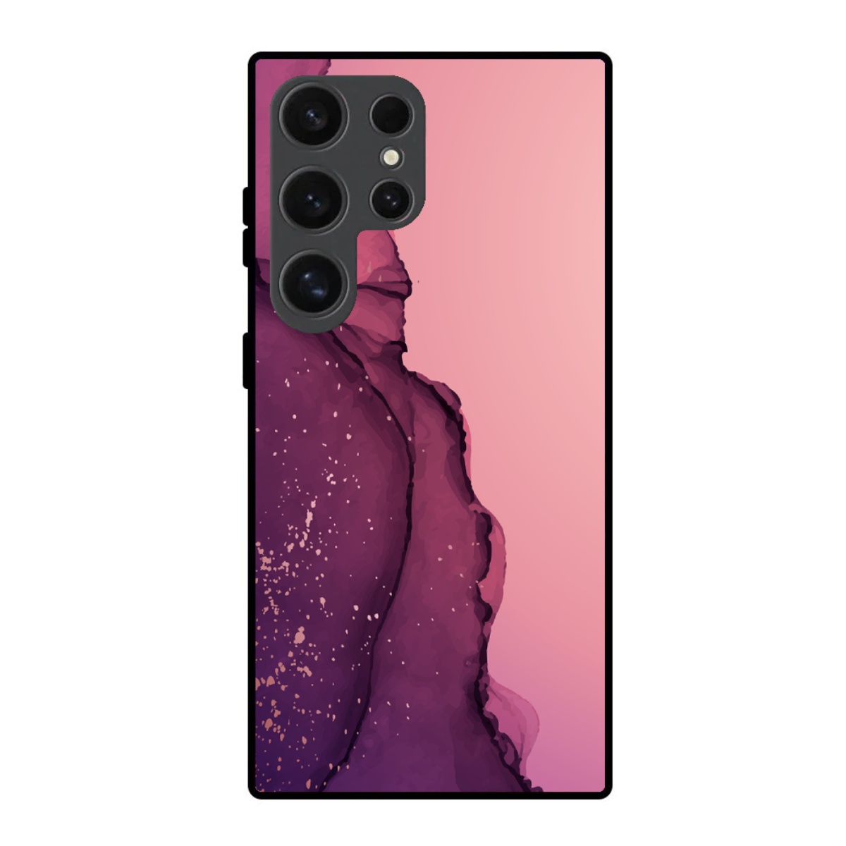 Pink & Purple Marble Phone Cover, Slim and Lightweight